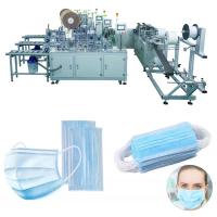 2020 Hot Sale disposable medical non woven mask making machine auto blank mask two ear loop welding face mask machine